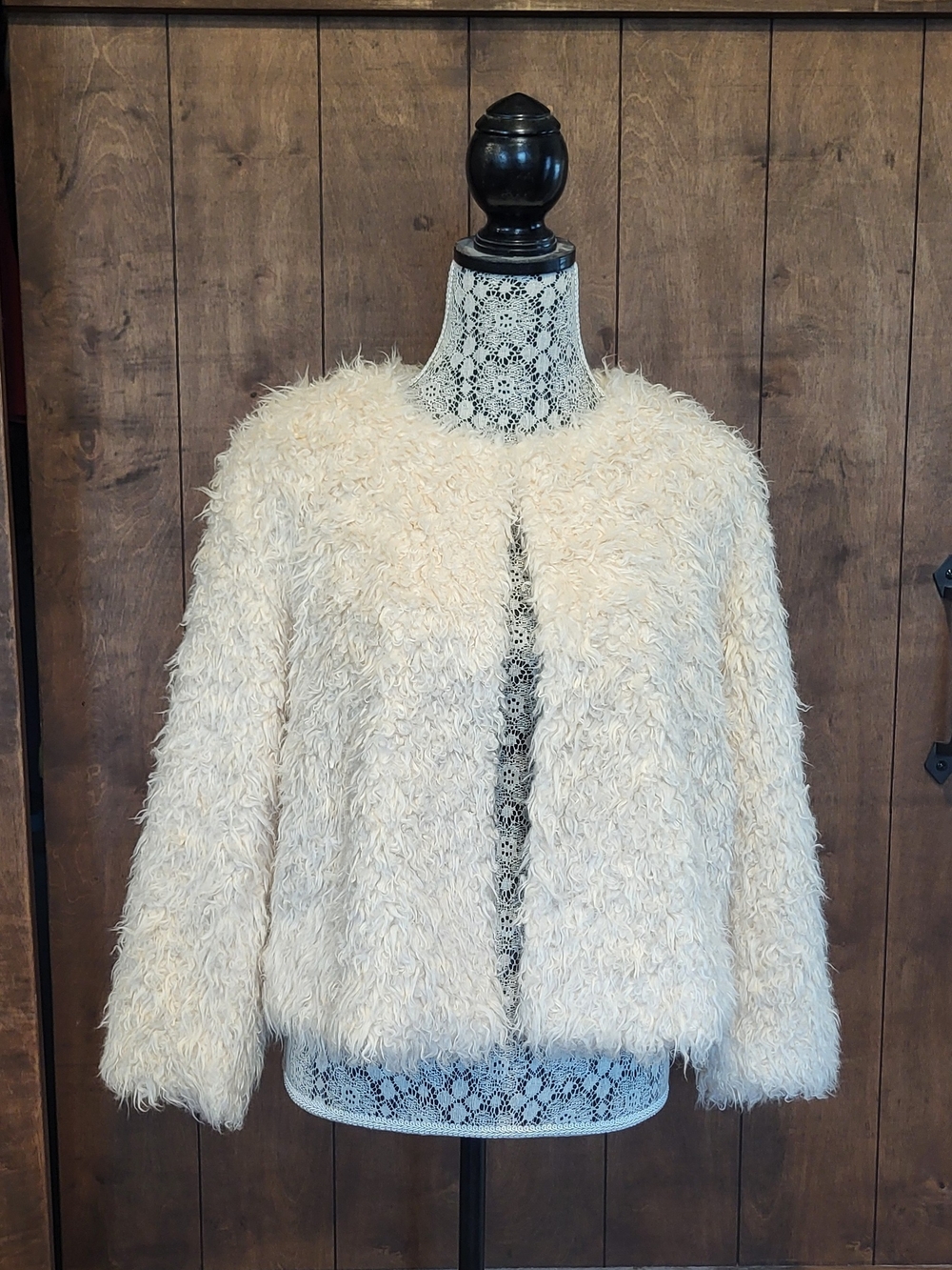 Cabi Furry Furry- Faux Shag Fur Coat - Medium